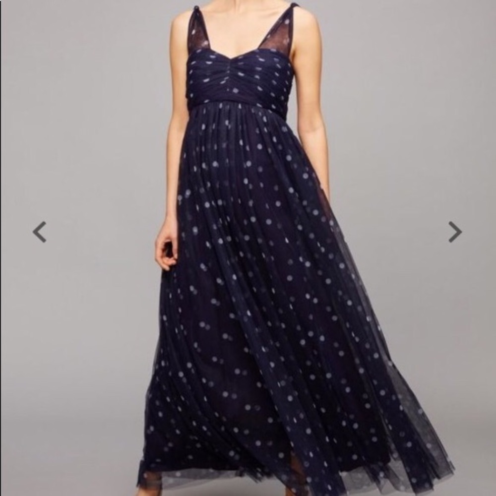 NWT Navy & White Maternity Gown